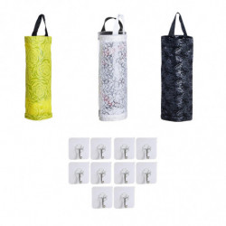 Plastic Bag Holder, Mesh Grocery Bag Holder Hanging Storage Bag Dispenser Foldable Breathable Washable Organizer [...]