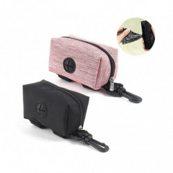 2 Pieces Poop Bag Holder Dog Poop Holder Dog Poop Dispenser Dog Waste Bag Container with Zipper and