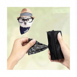 2 Pieces Poop Bag Holder Dog Poop Holder Dog Poop Dispenser Dog Waste Bag Container with Zipper and