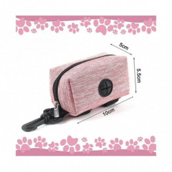 2 Pieces Poop Bag Holder Dog Poop Holder Dog Poop Dispenser Dog Waste Bag Container with Zipper and