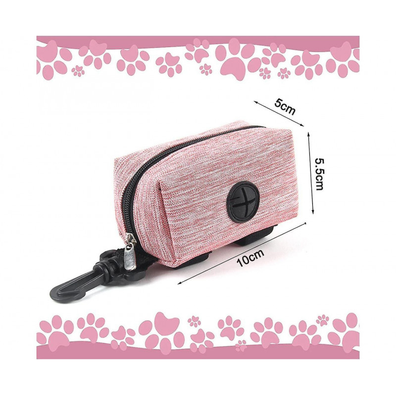 2 Pieces Poop Bag Holder Dog Poop Holder Dog Poop Dispenser Dog Waste Bag Container with Zipper and