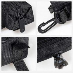 2 Pack Mode Dog Poop Waste Bag Dispenser, Pet Dog Waste Bag Dog Poop Bagblack