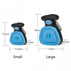 Portable Pet Pooper Scooper With 6 Rolls Waste Bagsfor Dog Cat Pet Toilet Waste Pickup For Home, Outdoor