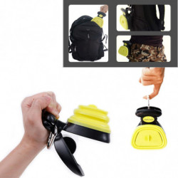 Portable Pet Pooper Scooper With 6 Rolls Waste Bagsfor Dog Cat Pet Toilet Waste Pickup For Home, Outdoor