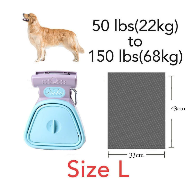 Portable Pet Pooper Scooper With 6 Rolls Waste Bagsfor Dog Cat Pet Toilet Waste Pickup For Home, Outdoor Portable Pet Pooper Scooper With 6 Rolls Waste Bagsfor Dog Cat Pet Toilet Waste Pickup For Home, Outdoor