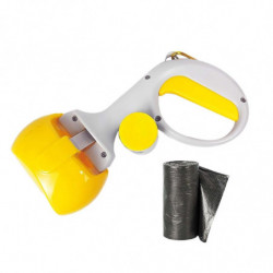 Portable Pet Dog Stool Scooper Waste Clean Stool Picker Pick Up For Walking Yellow