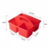 3pièces Desktop Compartiment Caddy Holder Empilable Case Rouge Vert Violet