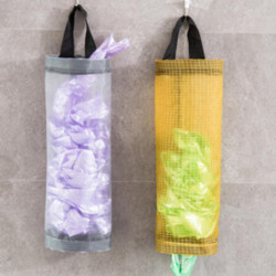 2 Pcs Porte-sac en plastique, Distributeurs, Porte-sacs poubelles Conteneurs de recyclage Mesh Hanging Storage [...]