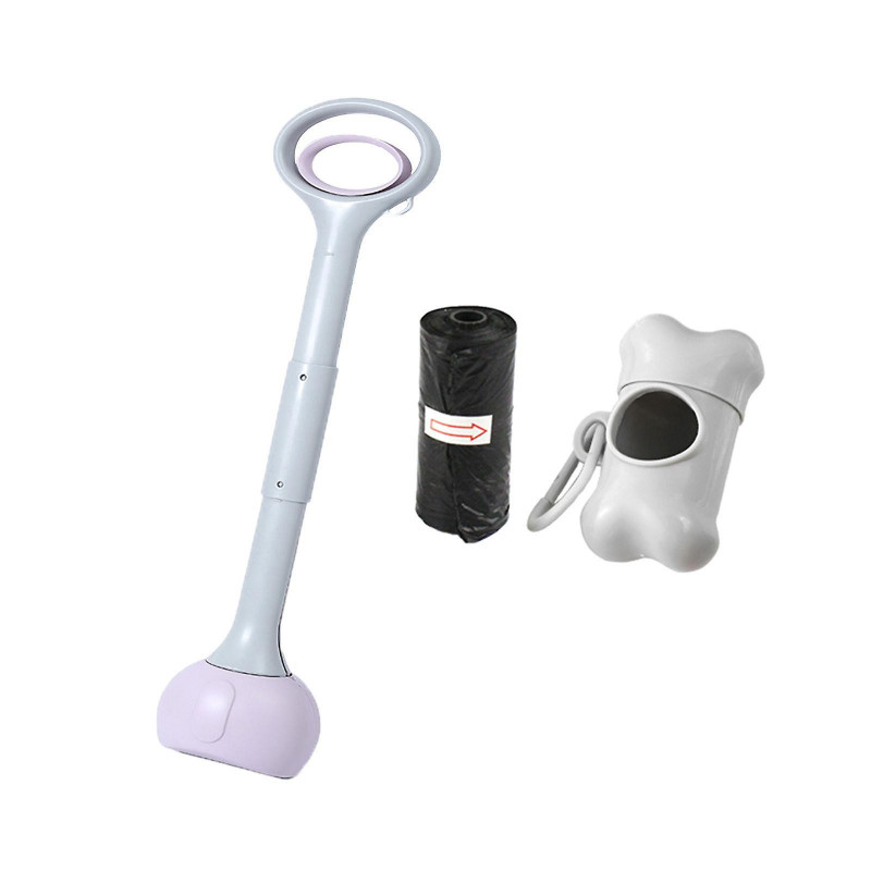 Dog Pooper Scooper Poop Picker Dog Poop Pick Up Tool For Park Traveling Lawn Purple 70cm