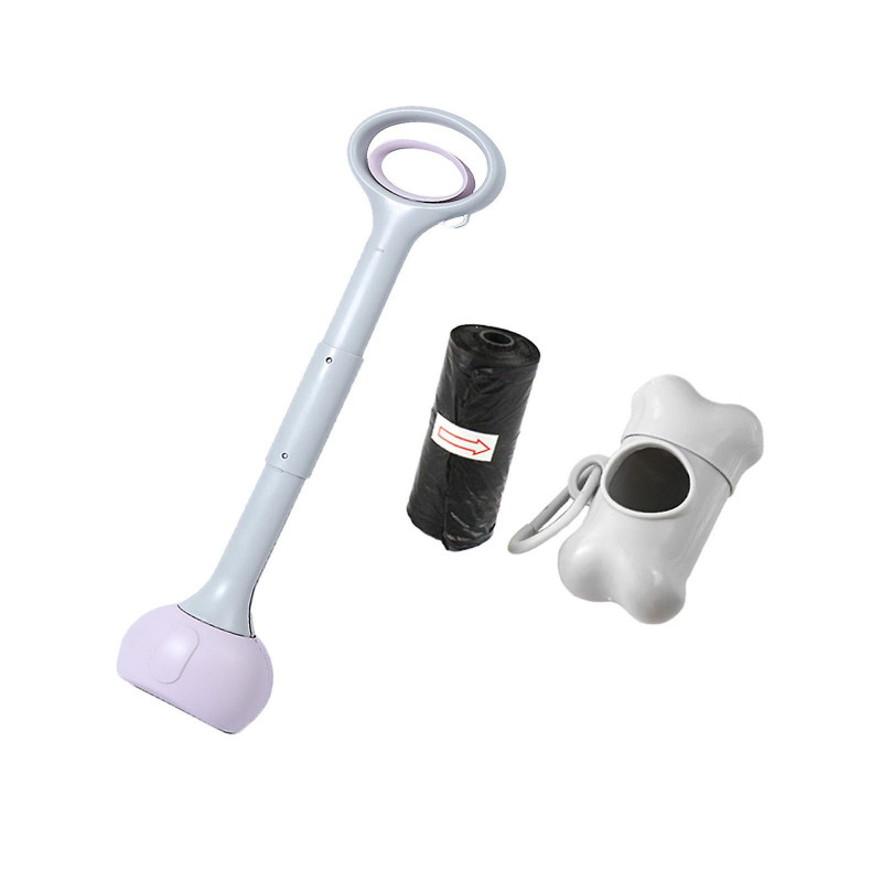 Dog Pooper Scooper Poop Picker Dog Poop Pick Up Tool For Park Traveling Lawn Purple 70cm