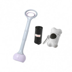 Dog Pooper Scooper Poop Picker Dog Poop Pick Up Tool For Park Traveling Lawn Purple 70cm