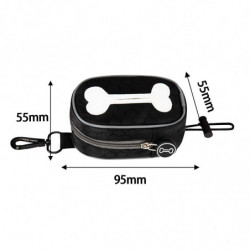 Dog Poop Bag Holder Doggy Waste Bag Dispenser For Travel Camping Walking Black