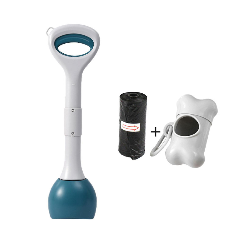 Dog Pooper Scooper Poop Picker Dog Poop Pick Up Tool For Park Traveling Lawn Green 49cm