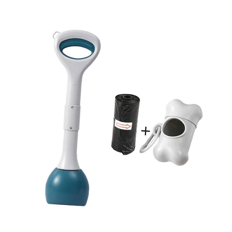 Dog Pooper Scooper Poop Picker Dog Poop Pick Up Tool For Park Traveling Lawn Green 49cm