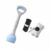Dog Pooper Scooper Poop Picker Dog Poop Pick Up Tool For Park Traveling Lawn Blue 49cm