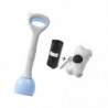 Dog Pooper Scooper Poop Picker Dog Poop Pick Up Tool For Park Traveling Lawn Blue 49cm