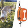 Dog Poop Bag Holder Doggy Waste Bag Dispenser For Travel Camping Walking Orange