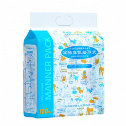 500 Pcs Plastic Pet Waste Bags Leak-proof Pet Dog Trash Bags for Outdoor Walking