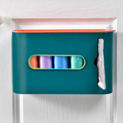 Trash Bags Storage Box Wall Mounted Plastic Garbage Bag Dispenser Waste Bag Holder for Bathroom Trash Bags Storage Box Wall Mounted Plastic Garbage Bag Dispenser Waste Bag Holder for Bathroom
