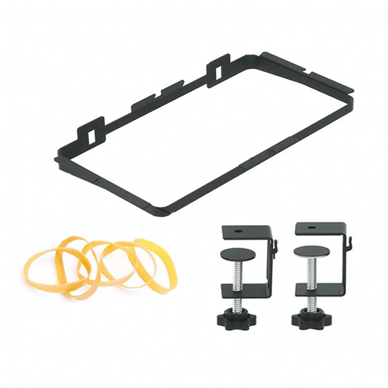 Metal Cabinet Trash Bag Holder with Bows Clamp Stable Clip Installation Litter-Bag Holder for Outdoor