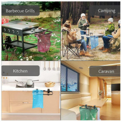 Metal Cabinet Trash Bag Holder with Bows Clamp Stable Clip Installation Litter-Bag Holder for Outdoor Metal Cabinet Trash Bag Holder with Bows Clamp Stable Clip Installation Litter-Bag Holder for Outdoor