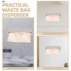 2pcs Wall Mount Plastic Bag Holder Wall Hanging Garbage Bag Storage Box Grocery Bag Dispenser 2pcs Wall Mount Plastic Bag Holder Wall Hanging Garbage Bag Storage Box Grocery Bag Dispenser