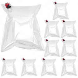 10pcs Wine Purse Refill Bags Refill Bladders Reusable Refillable Beverages Storage Pouch with Spout