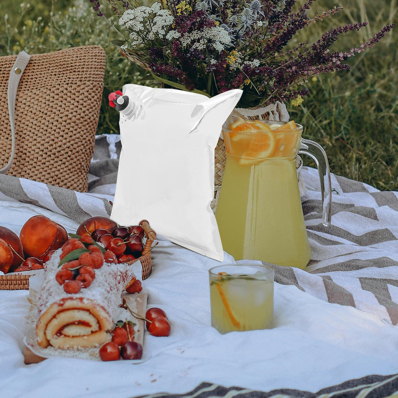 10pcs Wine Purse Refill Bags Refill Bladders Reusable Refillable Beverages Storage Pouch with Spout