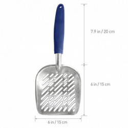 Metal Cat/dog Litter Scoop Pet Poop Removal Tool With A Long Handle