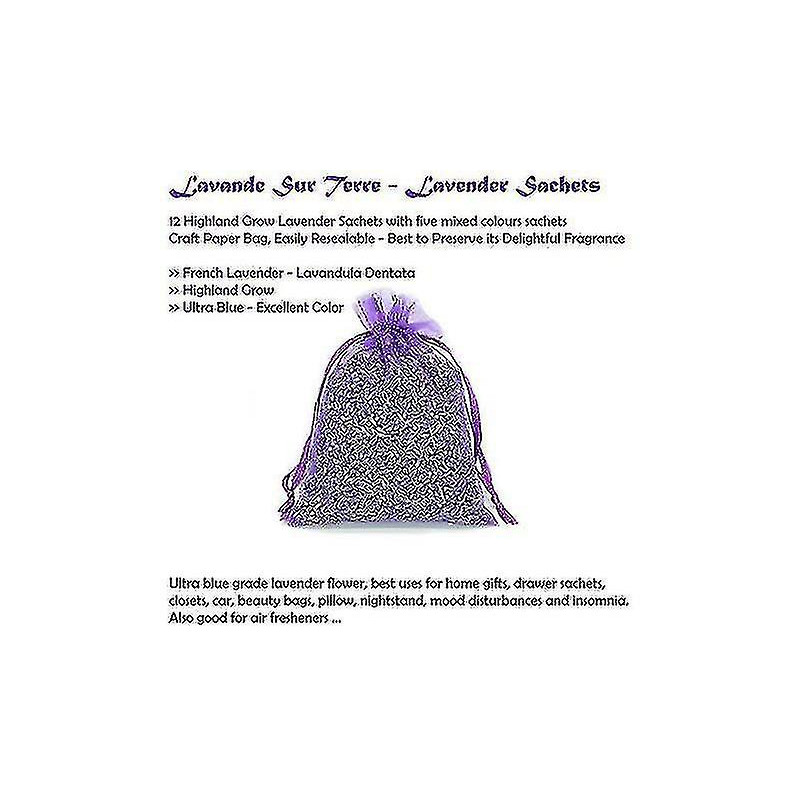 Sacs de lavande séchée fraîchement faits à la main naturellement parfumés