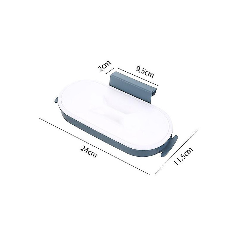 Support de sac à ordures avec support de sac de rangement de casier à couvercle