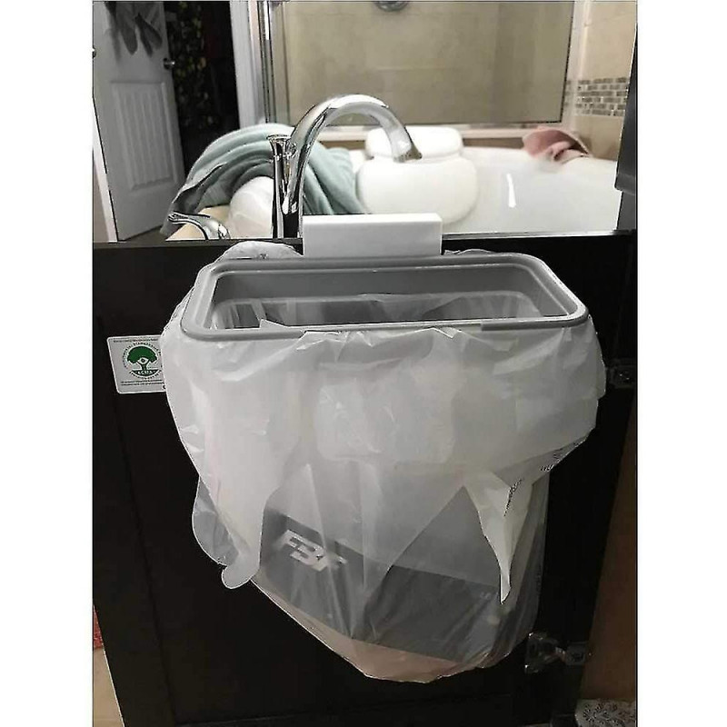 Set Of 2 Hanging Bin Bag Holder With Lid Portable Rubbish Bag Holder Set Of 2 Hanging Bin Bag Holder With Lid Portable Rubbish Bag Holder