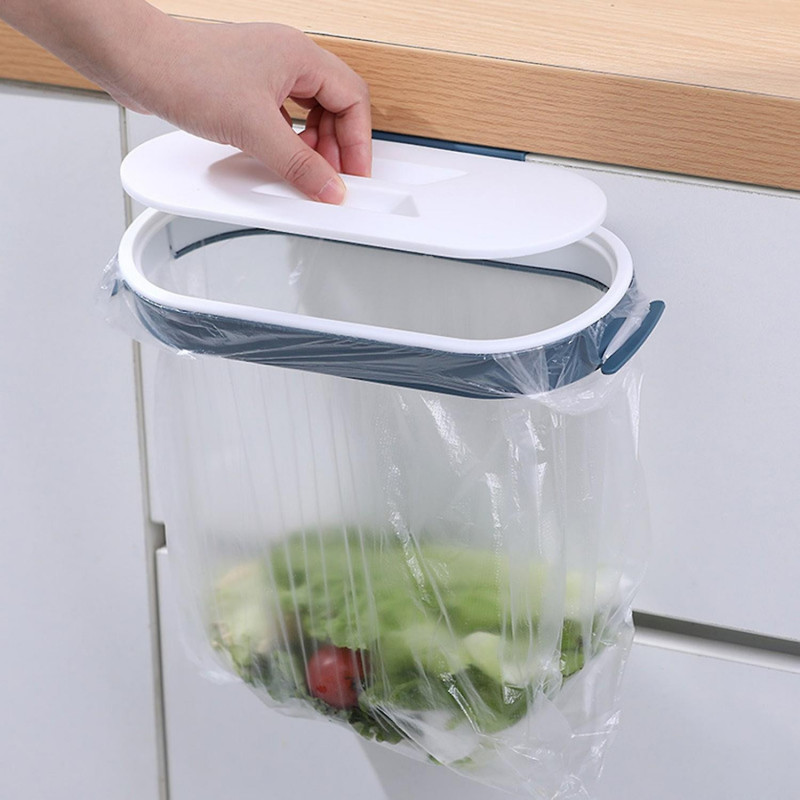 Garbage Bag Holder with Lid Wall Mounted Detachable Strong Plastic Trash Bag Organizer Rack Kitchen Garbage Bag Holder with Lid Wall Mounted Detachable Strong Plastic Trash Bag Organizer Rack Kitchen