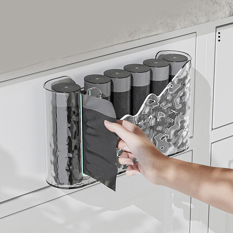 Clear Garbage Bag Storage Box Extra Length Height Wall Mounted Trash Bag Holder Easy Installation Ga Clear Garbage Bag Storage Box Extra Length Height Wall Mounted Trash Bag Holder Easy Installation Ga