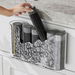 Clear Garbage Bag Storage Box Extra Length Height Wall Mounted Trash Bag Holder Easy Installation Ga Clear Garbage Bag Storage Box Extra Length Height Wall Mounted Trash Bag Holder Easy Installation Ga