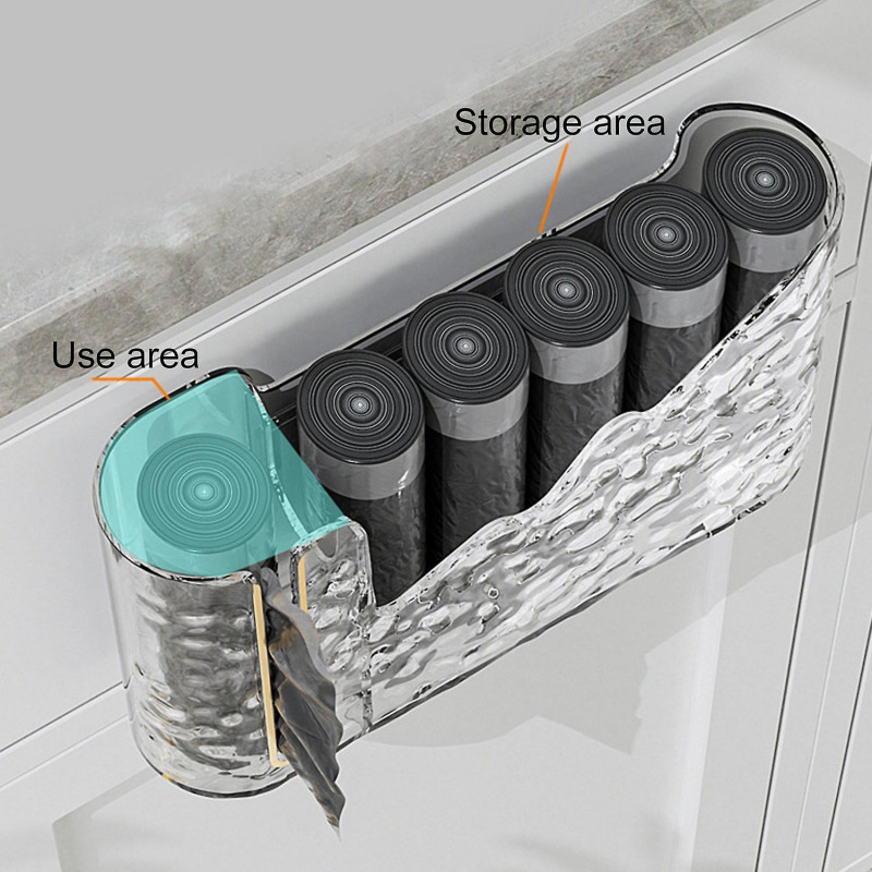 Clear Garbage Bag Storage Box Extra Length Height Wall Mounted Trash Bag Holder Easy Installation Ga Clear Garbage Bag Storage Box Extra Length Height Wall Mounted Trash Bag Holder Easy Installation Ga