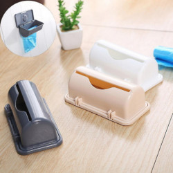 Wall Mounted Trash Garbage Bag Container Holder Plastic Storage Box Dispenser Wall Mounted Trash Garbage Bag Container Holder Plastic Storage Box Dispenser