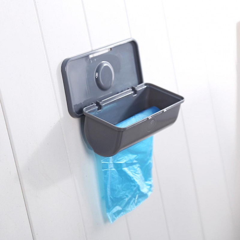 Wall Mounted Trash Garbage Bag Container Holder Plastic Storage Box Dispenser Wall Mounted Trash Garbage Bag Container Holder Plastic Storage Box Dispenser