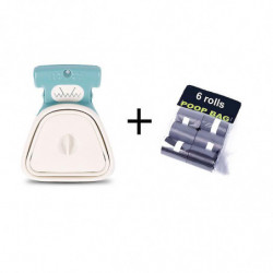 Dog Pet Travel Foldable Pooper Scooper With 1 Roll Decomposable bags Poop Scoop Clean Pick Up Excreta Cleaner