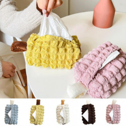 Cloth Tissue Box with Handle Portable Double Cloth Storage Bag Hanging Napkin Bag Dispenser Dining T