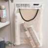 Garbage Bag Holder Hanging Mesh Pouch Kitchen Wall Mounted Trash Bag Container Garbage Bag Organizer