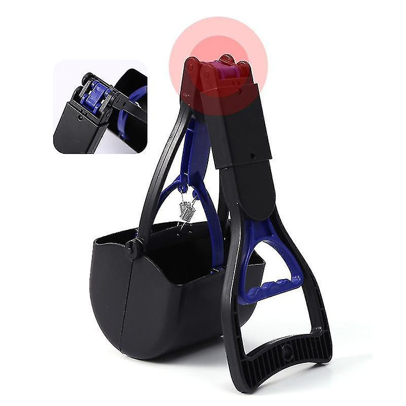 Pet Poo Poop Grabber Picker Dog Waste Easy Pickup Walking Pooper Scooper Blue