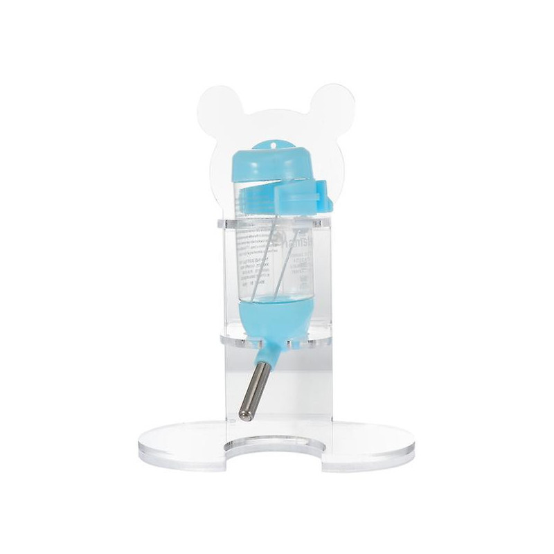 1 Set Of Standing Type Pet Waterer Practical Pet Drinking Bottles With Holder 1 Set Of Standing Type Pet Waterer Practical Pet Drinking Bottles With Holder