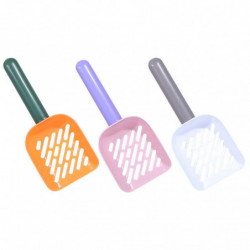 3pcs Pet Litter Scoop Cat Sand Scooper Plastic Pet Litter Shovel Basin Shovel