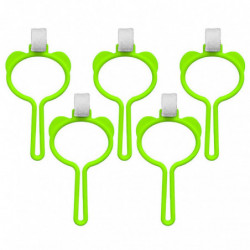 5pcs Portable Pet Dog Waste Bag Clip Holder Carrier For Outdoor Walking Hiking