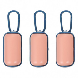 3pcs Pet Dog Waste Bag Distributeur Holder Pouch avec 45pcs Pet Waste Bags