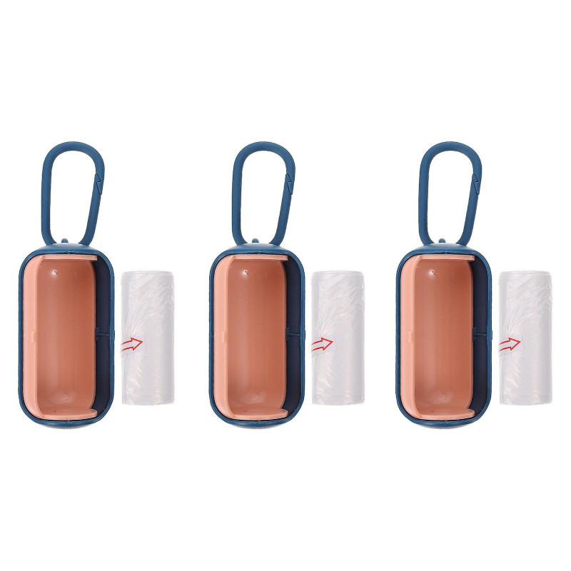 3pcs Pet Dog Waste Bag Distributeur Holder Pouch avec 45pcs Pet Waste Bags 3pcs Pet Dog Waste Bag Distributeur Holder Pouch avec 45pcs Pet Waste Bags