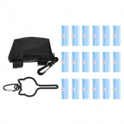 1 Set Dog Poop Bags Dog Leash Installation Waste Bag Clip Poop Storage Bag