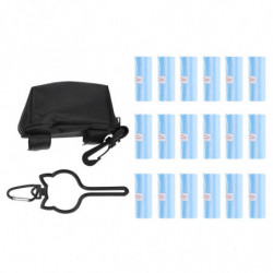 1 Set Dog Poop Bags Dog Leash Installation Waste Bag Clip Poop Storage Bag