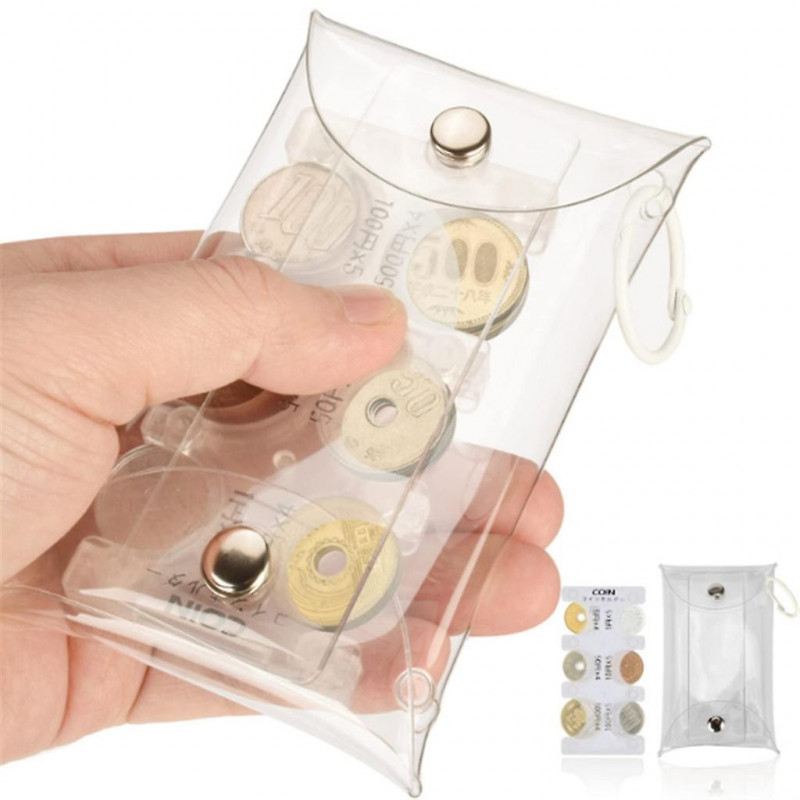 Coin Clip Portable Coin Container Pvc Material Coin Holder pour un stockage facile Coin Clip Portable Coin Container Pvc Material Coin Holder pour un stockage facile